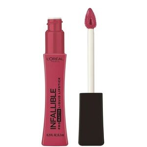 L'Oreal Infallible Pro Matte Liquid Lipstick Raspberry Rose Pink .21 oz